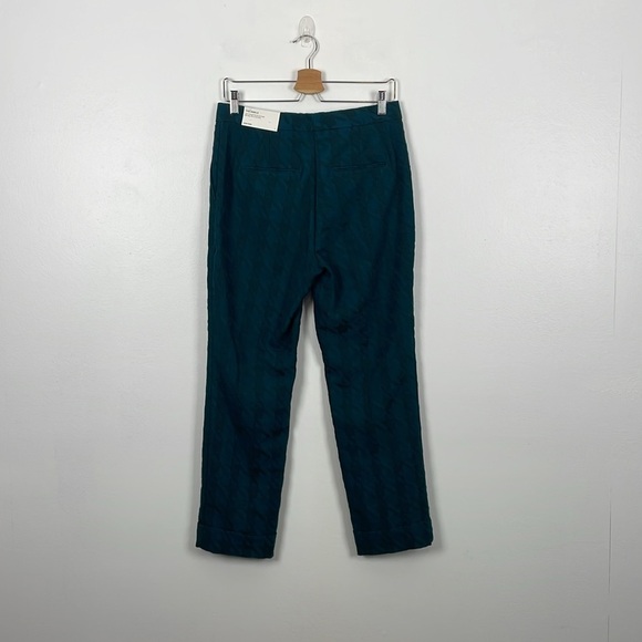 Ann Taylor The Ankle High Rise Pants Womens 4 Faux Cuff Hem 2 Pocket Textured - Picture 5 of 10